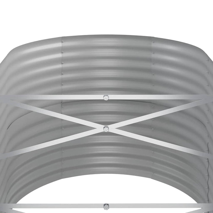 plantekasse 152x80x68 cm galvaniseret stål brun
