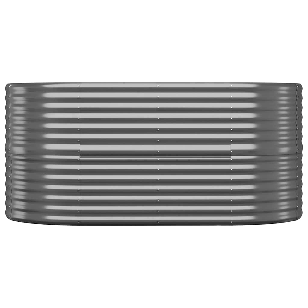plantekasse 152x80x68 cm galvaniseret stål antracitgrå