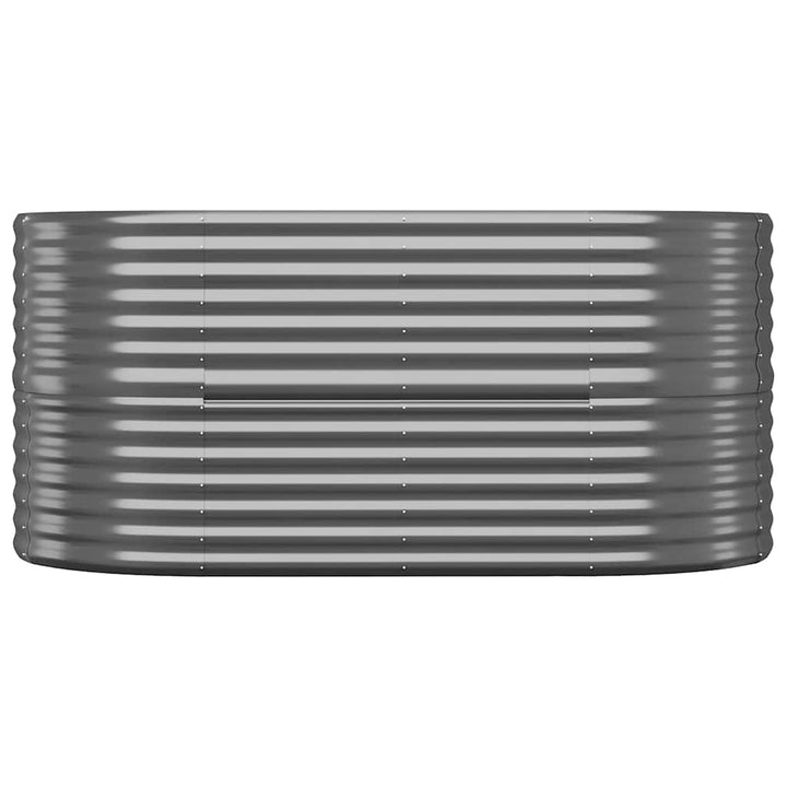 plantekasse 152x80x68 cm galvaniseret stål antracitgrå