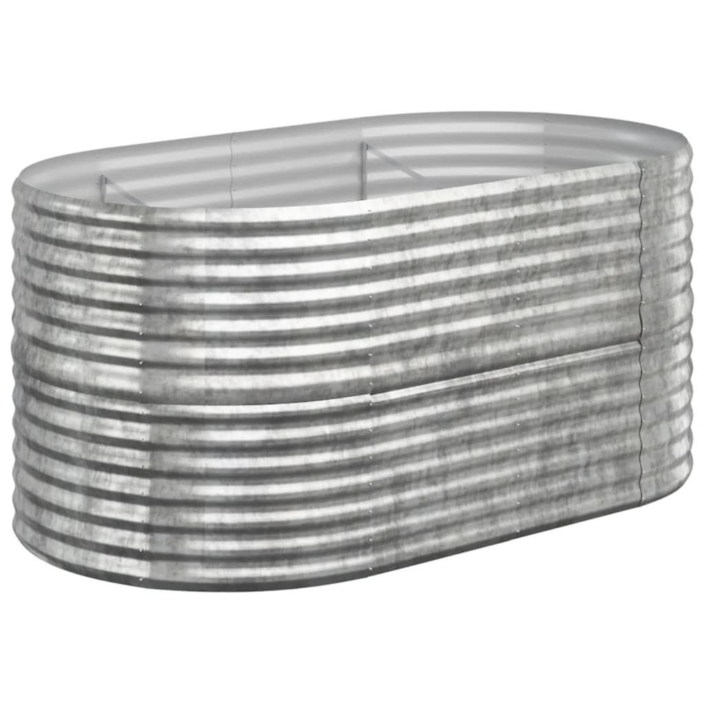 plantekrukke 152x80x68 cm galvaniseret stål sølvfarvet