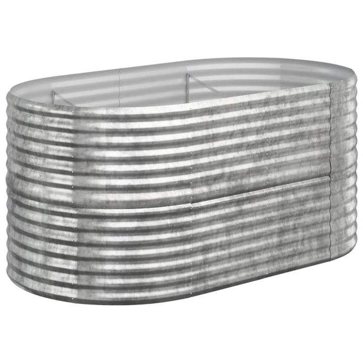 plantekrukke 152x80x68 cm galvaniseret stål sølvfarvet