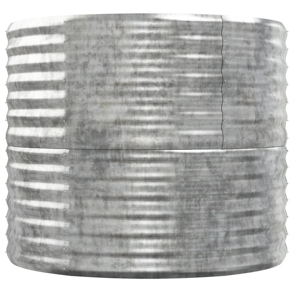 plantekrukke 152x80x68 cm galvaniseret stål sølvfarvet
