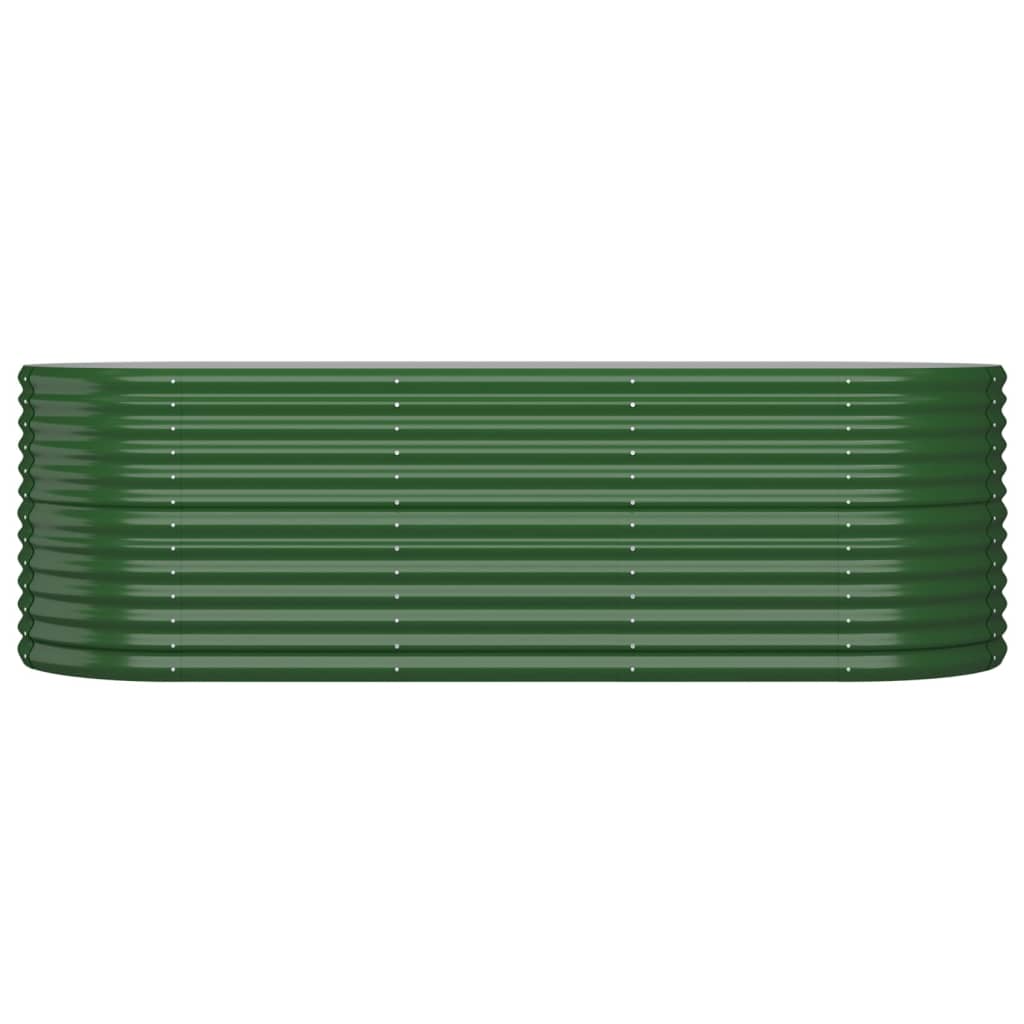 plantekasse 224x80x68 cm galvaniseret stål grøn