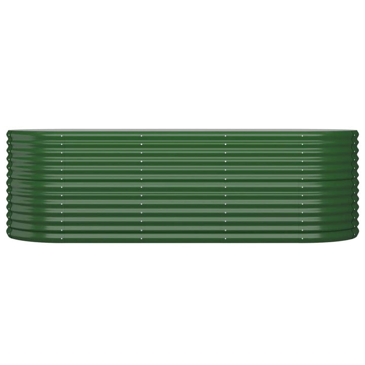 plantekasse 224x80x68 cm galvaniseret stål grøn