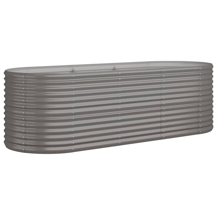 plantekasse 224x80x68 cm galvaniseret stål grå
