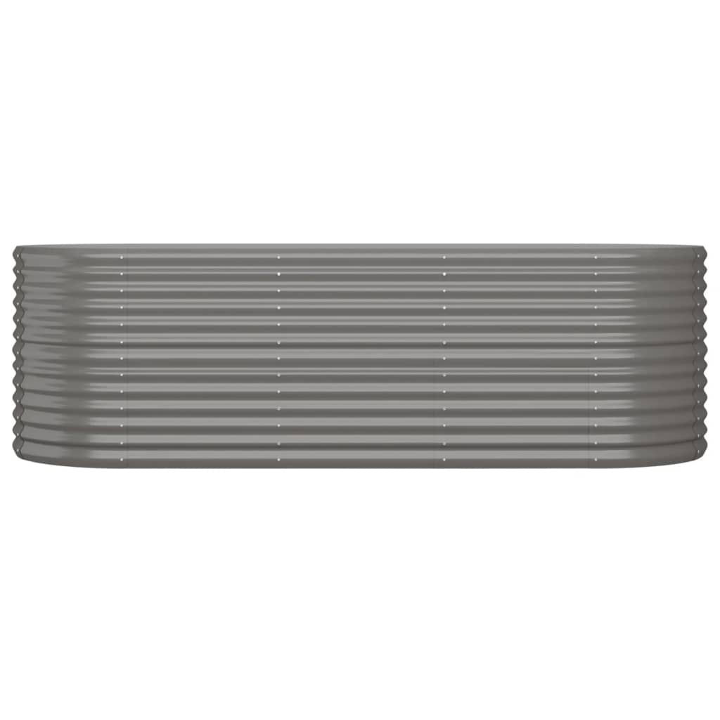 plantekasse 224x80x68 cm galvaniseret stål grå