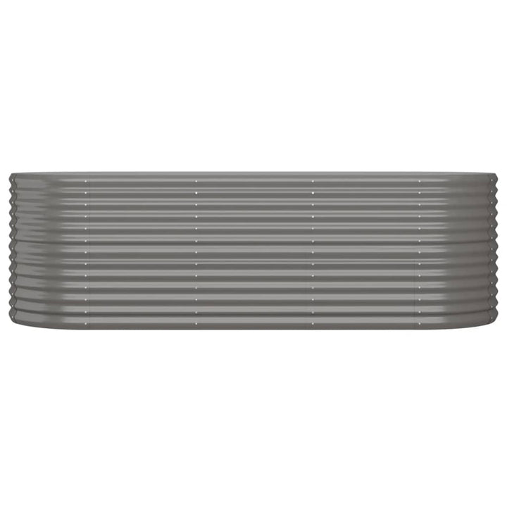 plantekasse 224x80x68 cm galvaniseret stål grå
