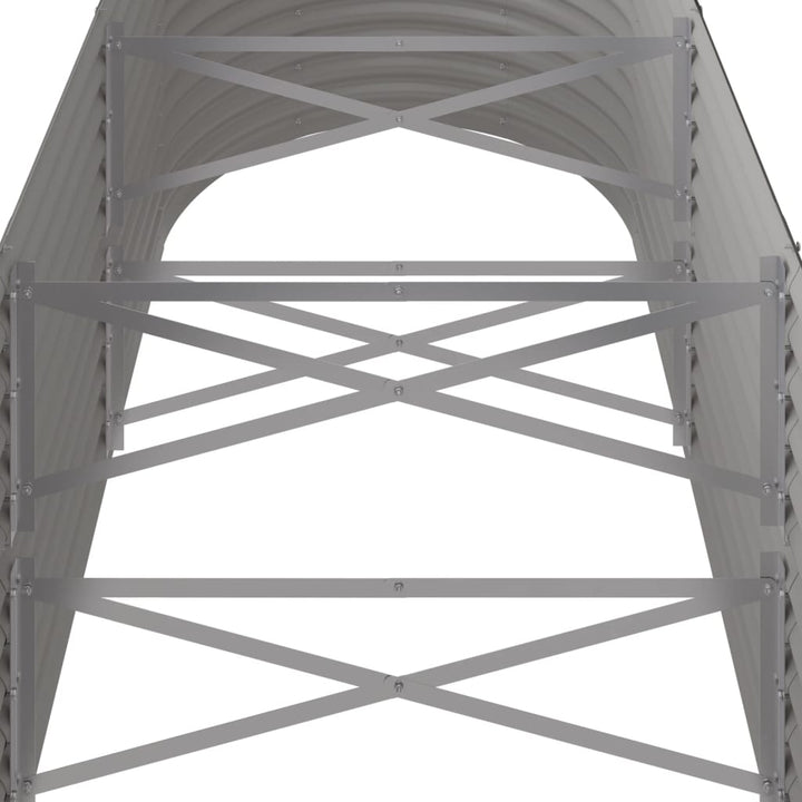 plantekasse 224x80x68 cm galvaniseret stål grå