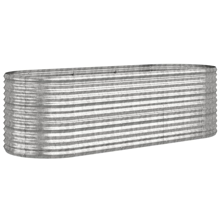 plantekrukke 224x80x68 cm galvaniseret stål sølvfarvet