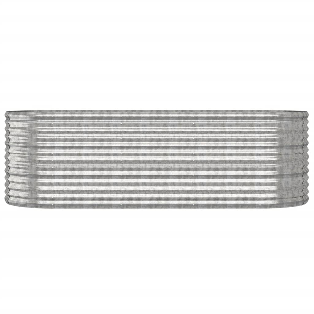 plantekrukke 224x80x68 cm galvaniseret stål sølvfarvet