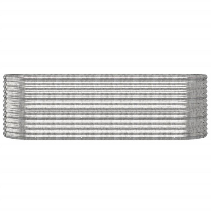 plantekrukke 224x80x68 cm galvaniseret stål sølvfarvet