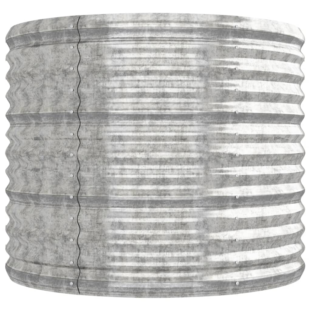 plantekrukke 224x80x68 cm galvaniseret stål sølvfarvet