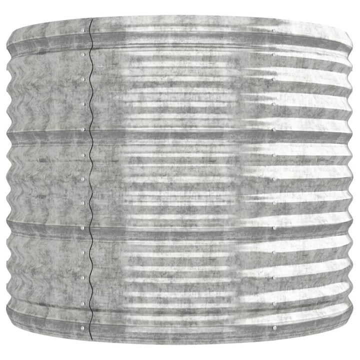 plantekrukke 224x80x68 cm galvaniseret stål sølvfarvet