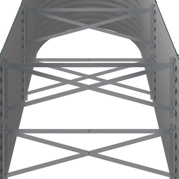plantekasse 296x80x68 cm galvaniseret stål grøn
