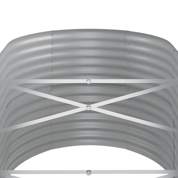 plantekasse 368x80x68 cm galvaniseret stål antracitgrå