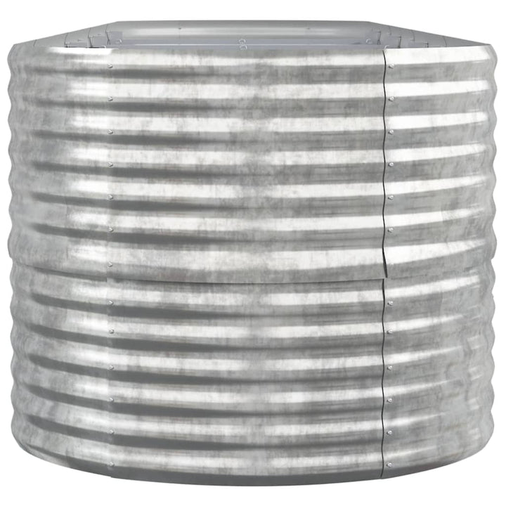 plantekasse 368x80x68 cm galvaniseret stål sølvfarvet