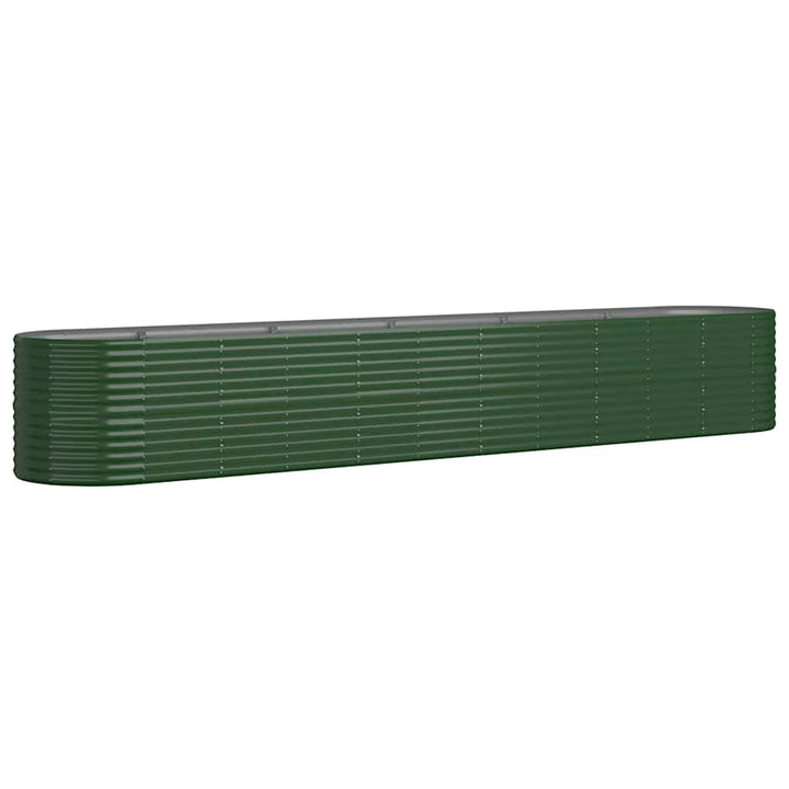 plantekasse 440x80x68 cm galvaniseret stål grøn
