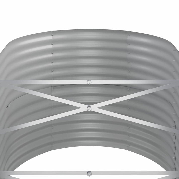 plantekasse 440x80x68 cm galvaniseret stål grøn