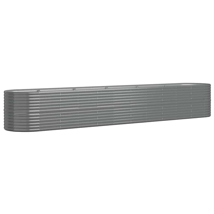 plantekasse 440x80x68 cm galvaniseret stål grå