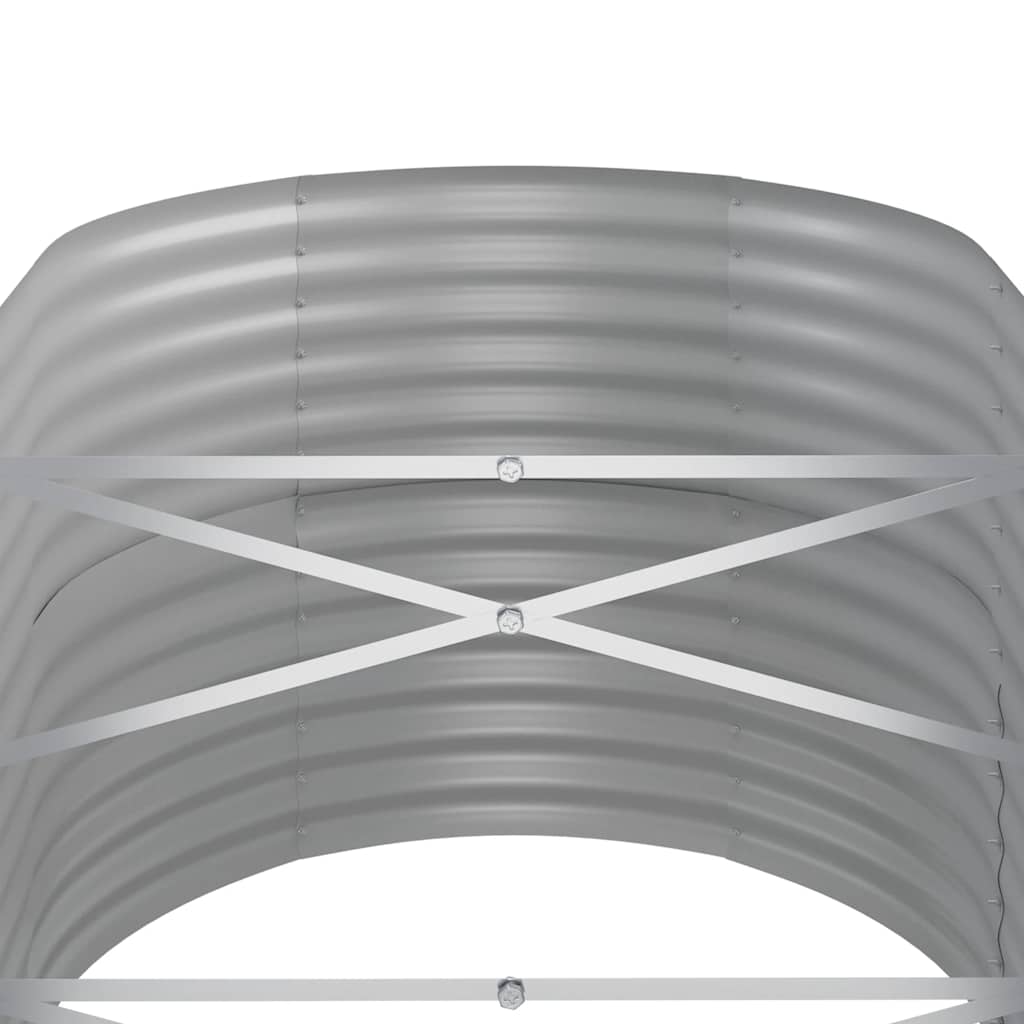 plantekasse 440x80x68 cm galvaniseret stål grå