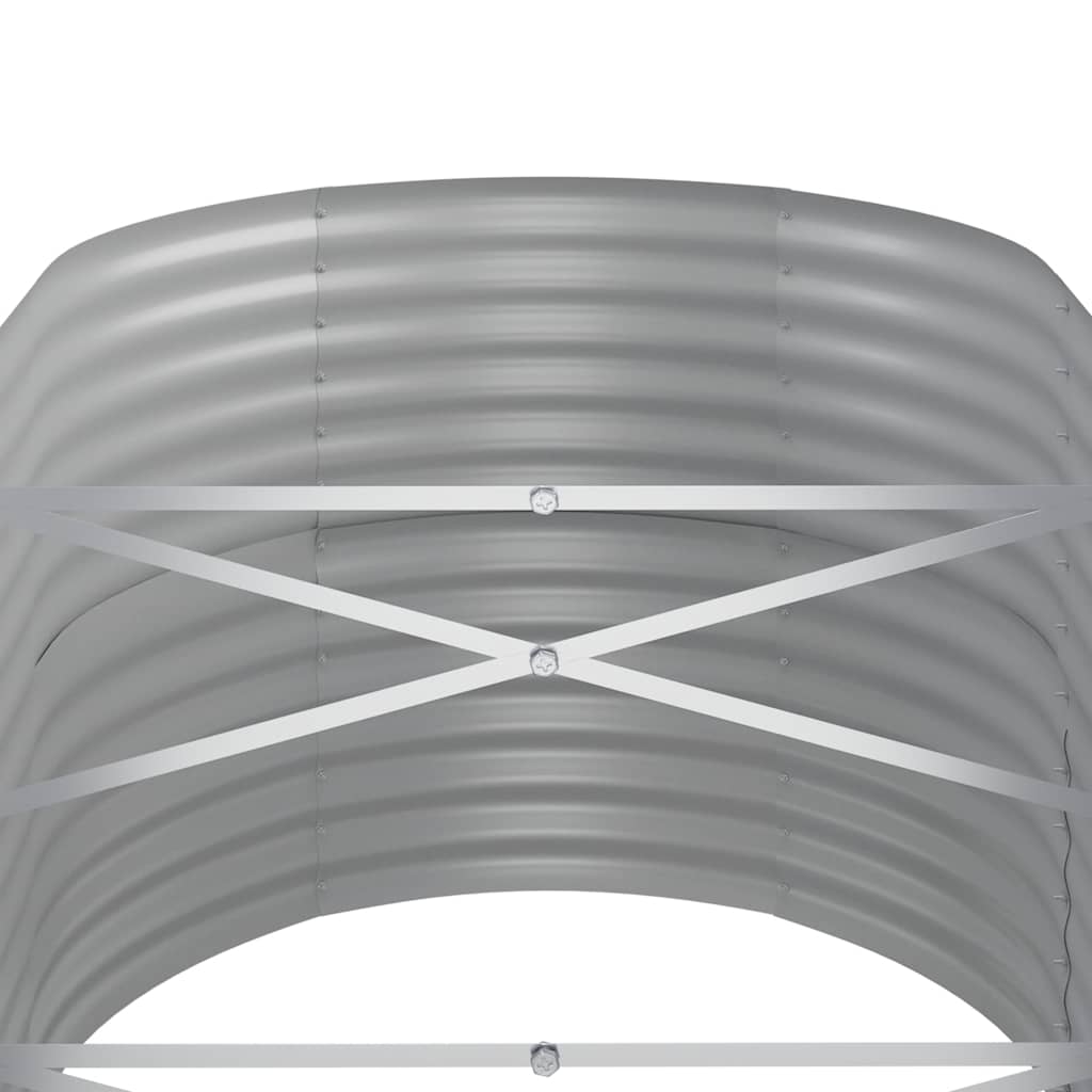plantekasse 440x80x68 cm galvaniseret stål antracitgrå
