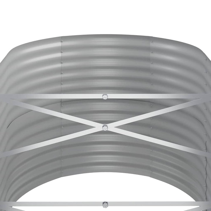 plantekasse 440x80x68 cm galvaniseret stål antracitgrå