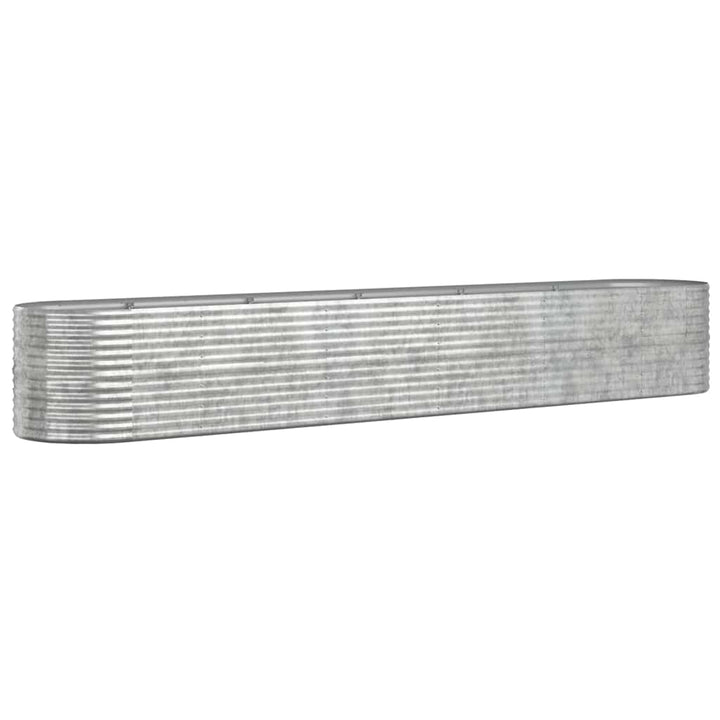 plantekrukke 440x80x68 cm galvaniseret stål sølvfarvet
