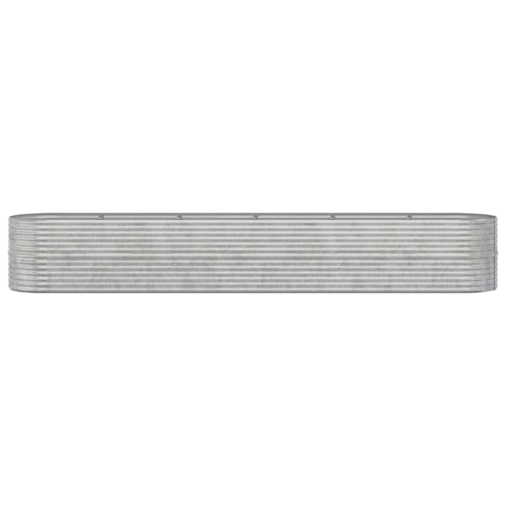 plantekrukke 440x80x68 cm galvaniseret stål sølvfarvet