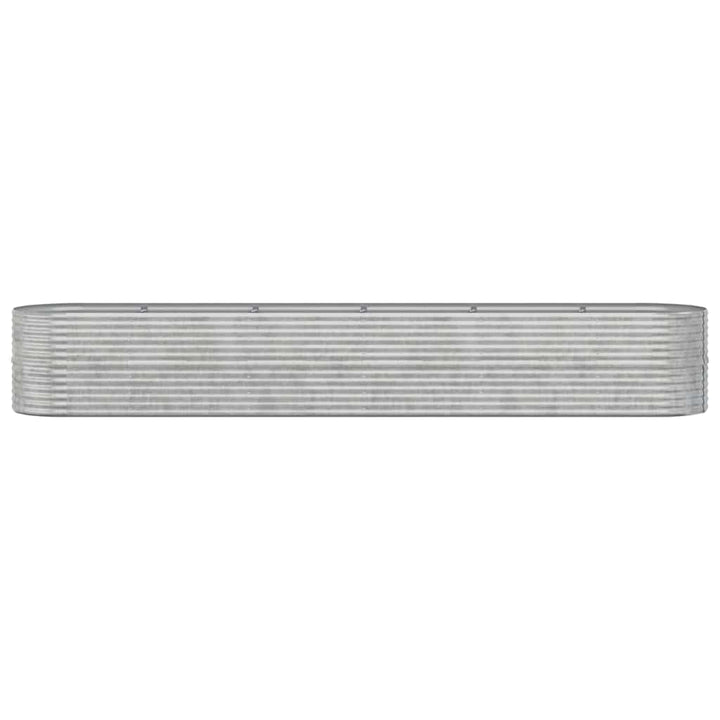 plantekrukke 440x80x68 cm galvaniseret stål sølvfarvet