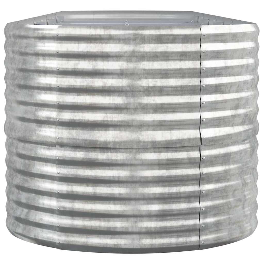 plantekrukke 440x80x68 cm galvaniseret stål sølvfarvet