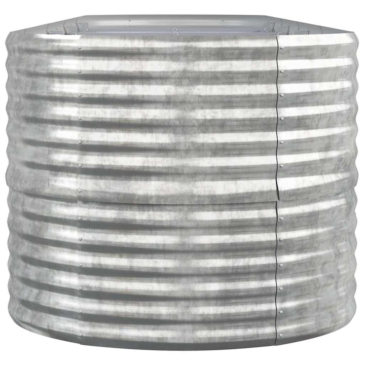 plantekrukke 440x80x68 cm galvaniseret stål sølvfarvet