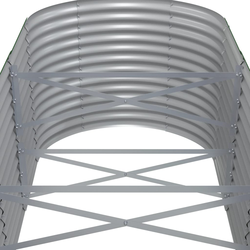 plantekasse 620x80x68 cm pulverlakeret stål grå