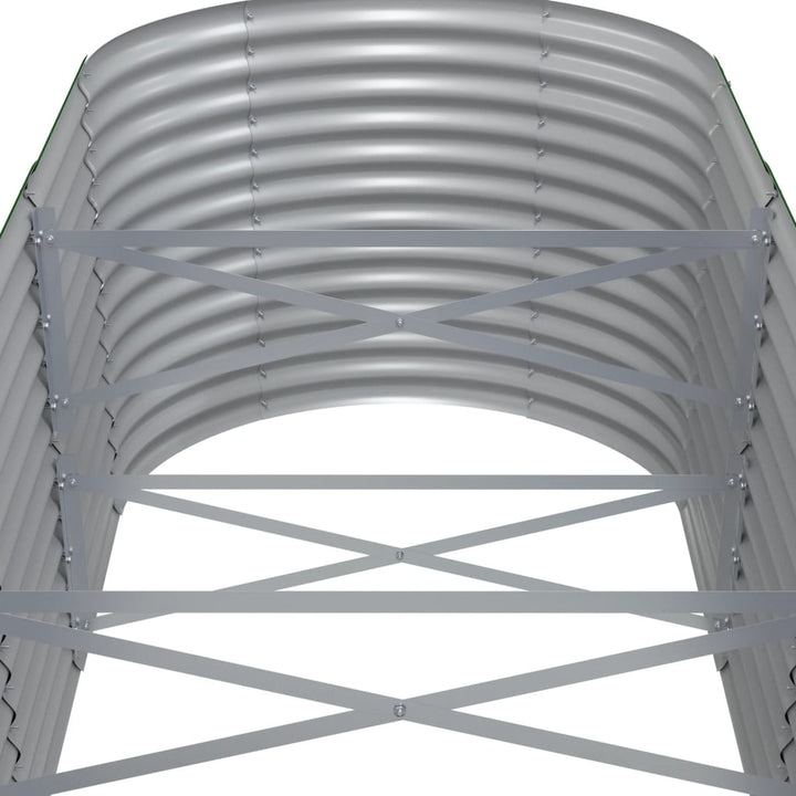 plantekasse 620x80x68 cm pulverlakeret stål grå