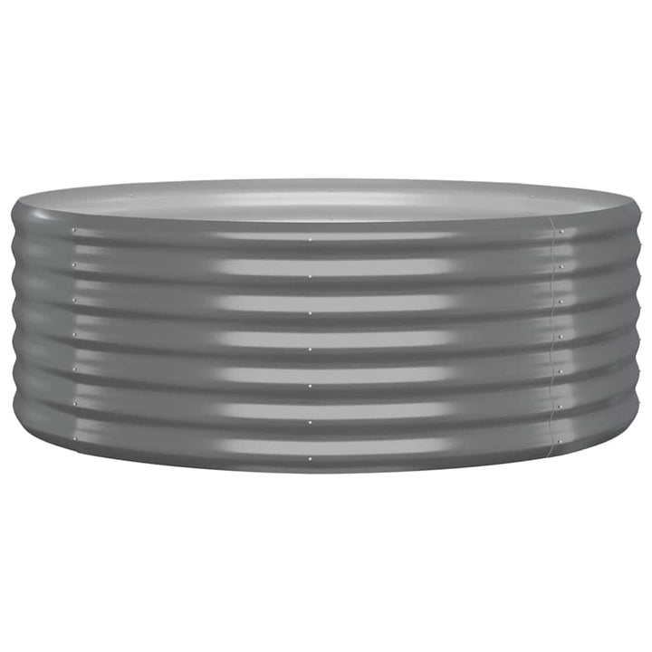 plantekasse 100x100x36 cm galvaniseret stål grå
