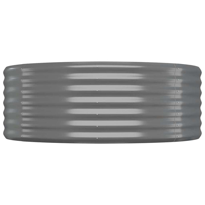 plantekasse 100x100x36 cm galvaniseret stål grå