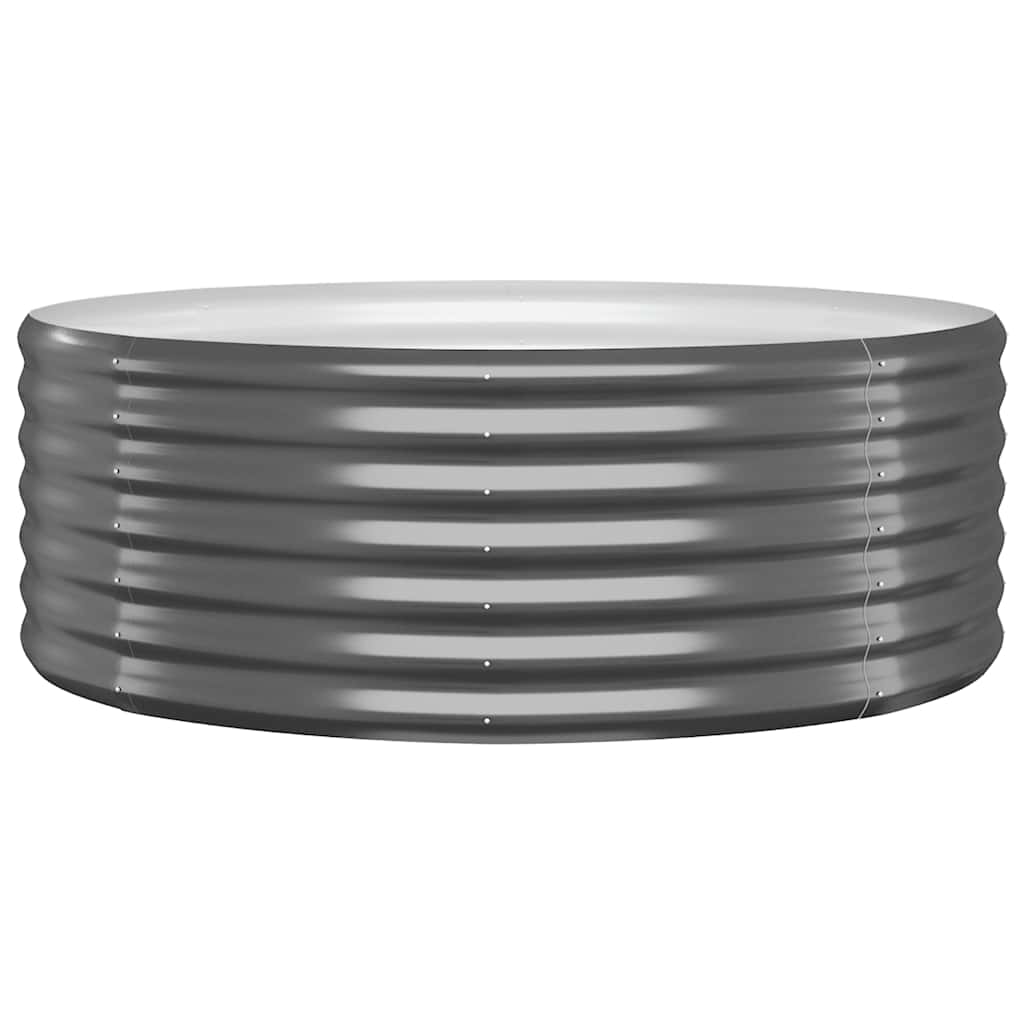 plantekasse 100x100x36 cm galvaniseret stål antracitgrå