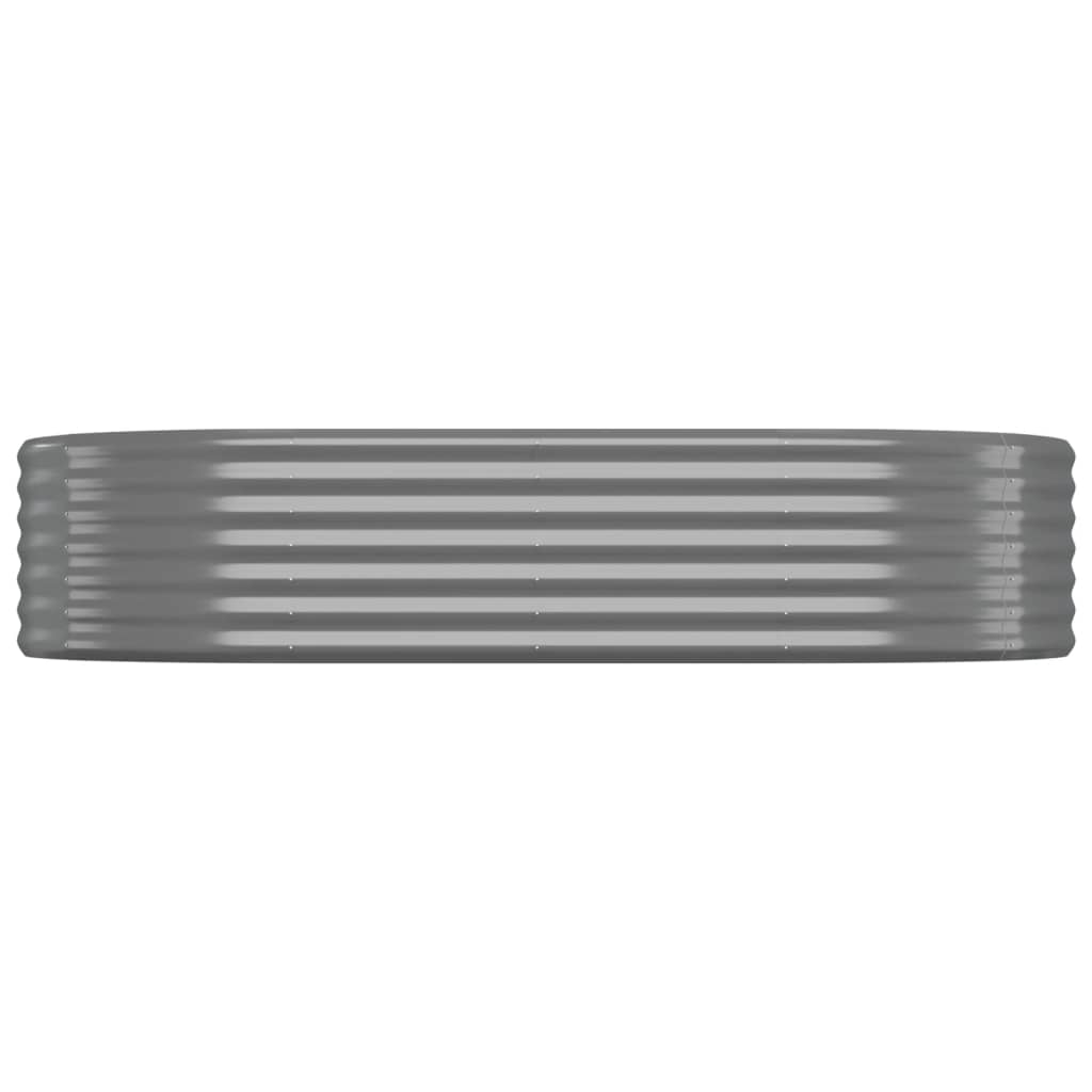 plantekasse 175x100x36 cm galvaniseret stål grå