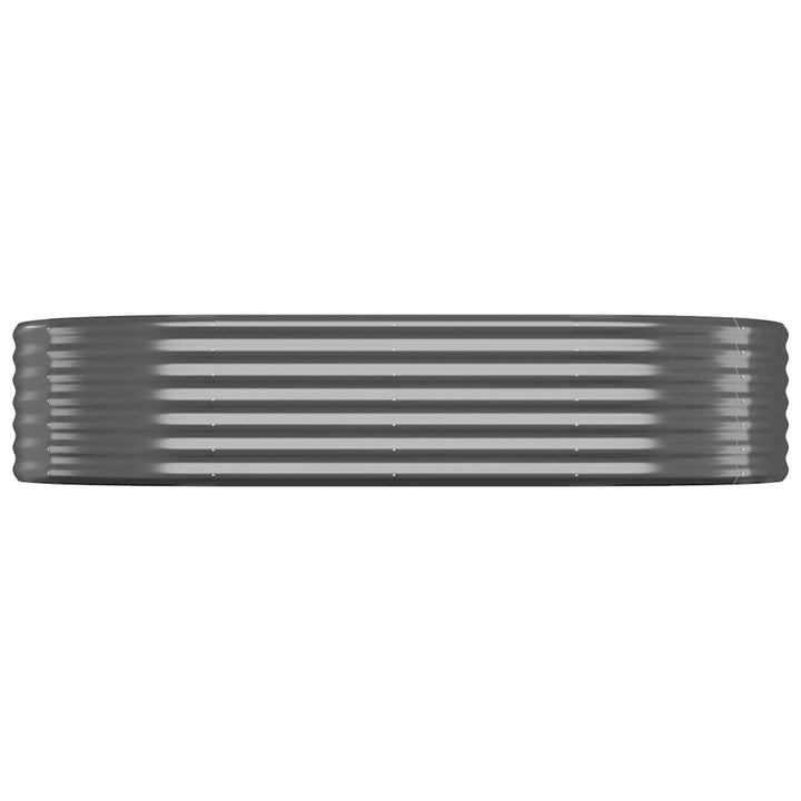 plantekasse 175x100x36 cm galvaniseret stål antracitgrå