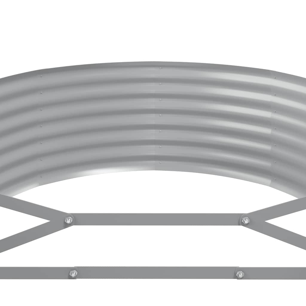 plantekasse 175x100x36 cm galvaniseret stål antracitgrå