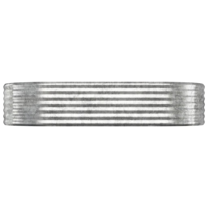 plantekasse 175x100x36 cm galvaniseret stål sølvfarvet