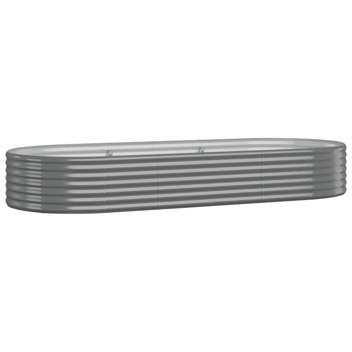 plantekasse 249x100x36 cm galvaniseret stål grå