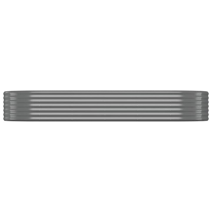 plantekasse 249x100x36 cm galvaniseret stål grå