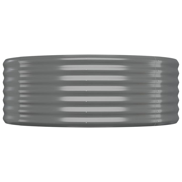 plantekasse 249x100x36 cm galvaniseret stål grå