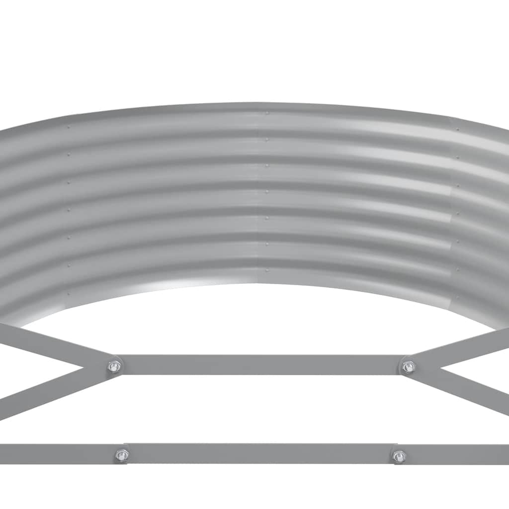 plantekasse 249x100x36 cm galvaniseret stål antracitgrå