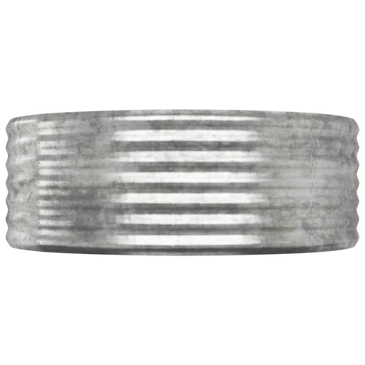 plantekasse 249x100x36 cm galvaniseret stål sølvfarvet