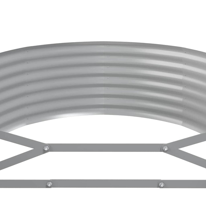 plantekasse 322x100x36 cm galvaniseret stål antracitgrå