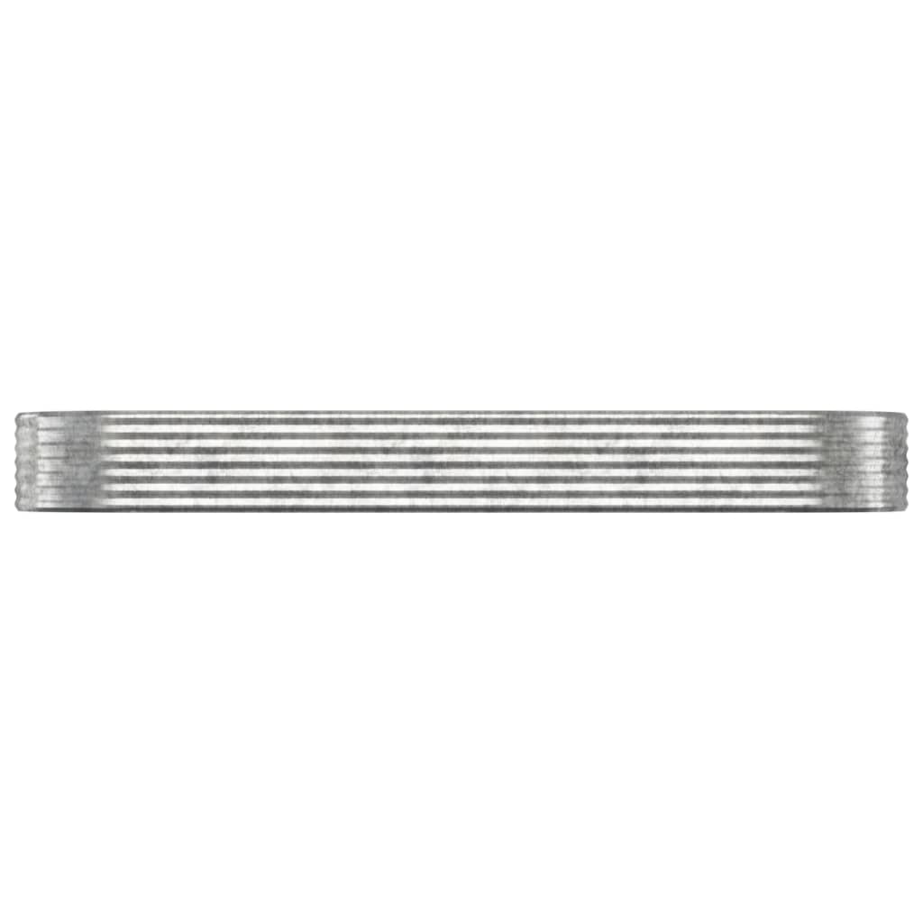 plantekasse 322x100x36 cm galvaniseret stål sølvfarvet