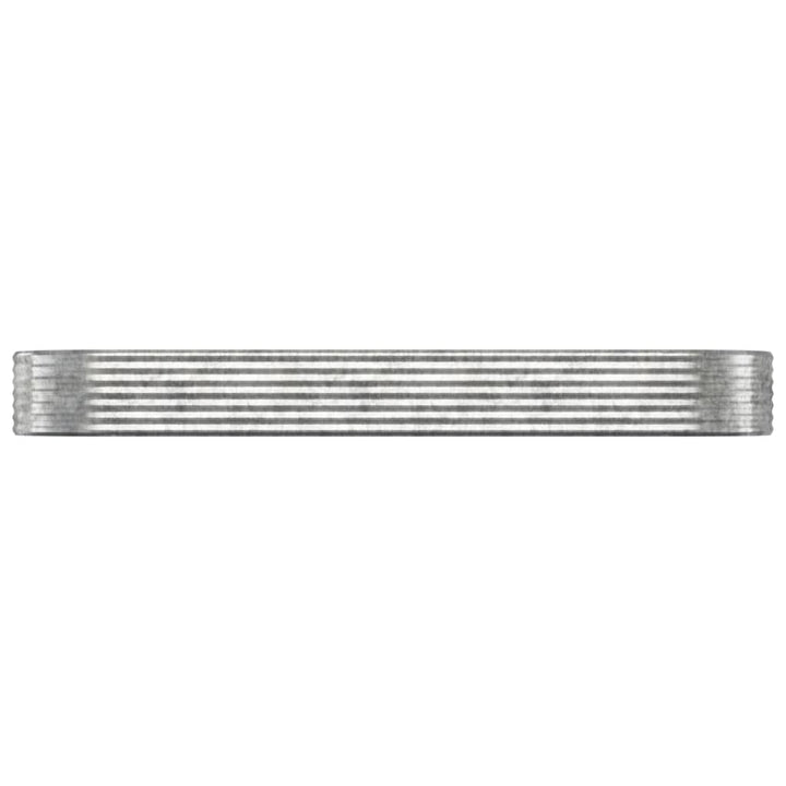 plantekasse 322x100x36 cm galvaniseret stål sølvfarvet