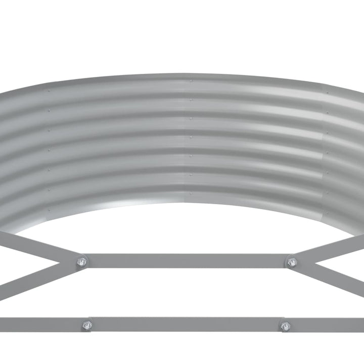 plantekasse 322x100x36 cm galvaniseret stål sølvfarvet