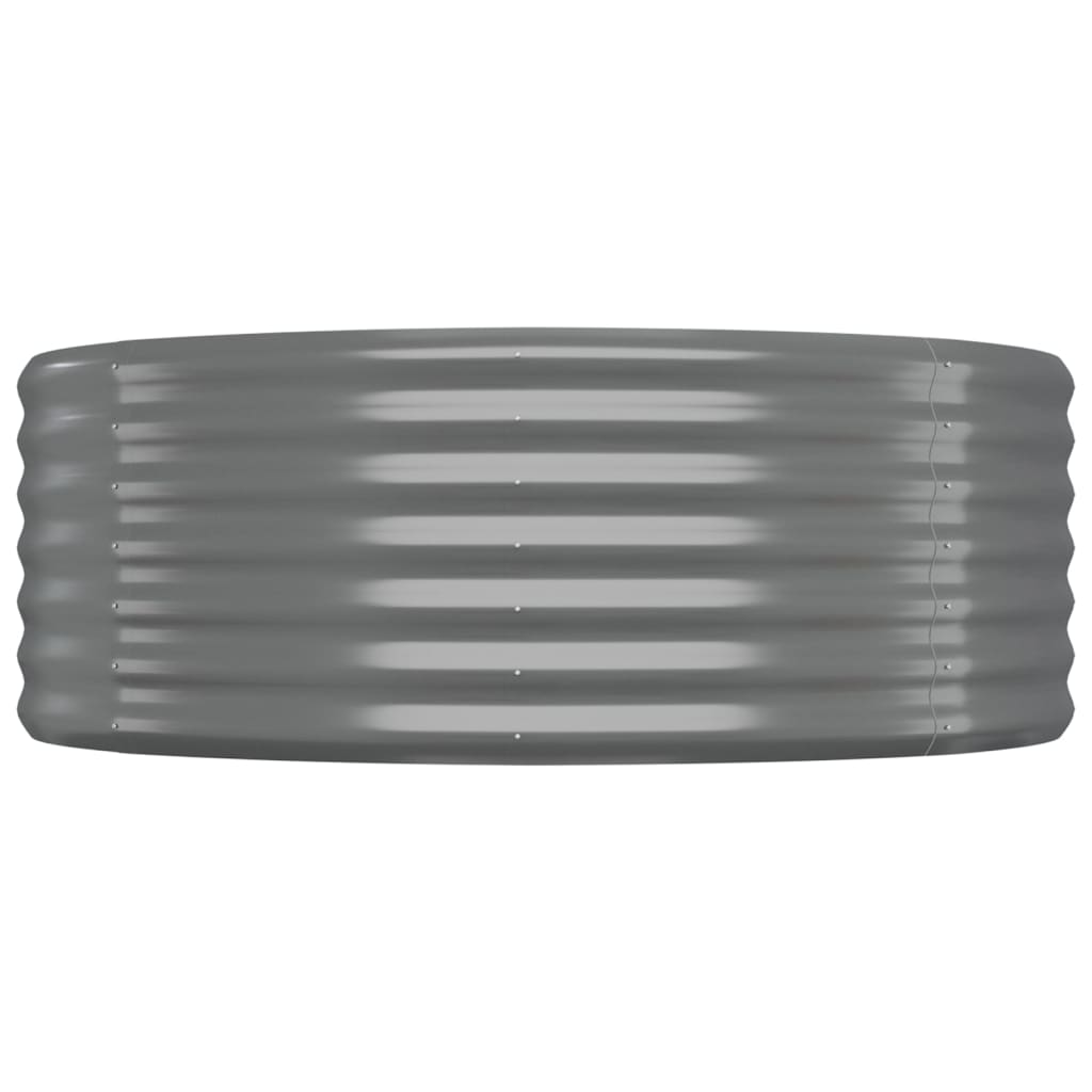 plantekasse 396x100x36 cm galvaniseret stål grå